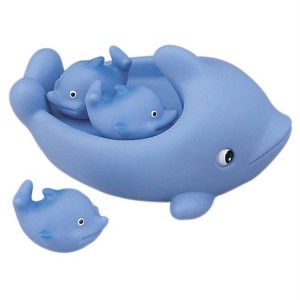 Playmaker Toys Rubber Dolphin Family Set of 4 Baby Bath Toys - 1 of 1