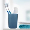 Unique Bargains Bathroom Tumbler with Smooth Lines Wheat Straw Cup for Bathroom for Toothpaste 4.09''x2.80'' 1Pc - 2 of 4