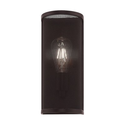 Bronze Stainless Steel Mesh Shade Wall Sconce