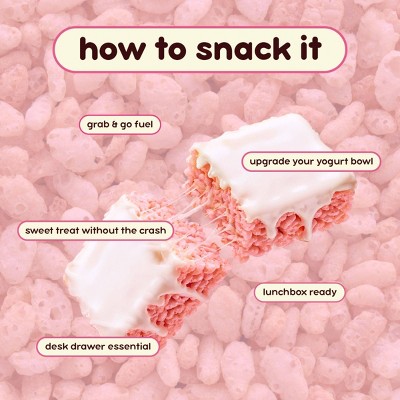 Prime Bites Strawberry Protein Rice Treat- 19g Protein - 9.16oz/4ct