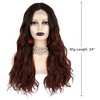 Unique Bargains Women Long Body Wave Lace Front Wigs with Wig Cap 24" 1PC - 2 of 4