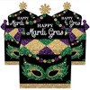 Big Dot of Happiness Mardi Gras - Treat Box Party Favors - Masquerade Party Goodie Gable Boxes - Set of 12 - 2 of 4