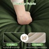 PAGED Slip-Covered Sofa Comfy Single Couch Sofa with 1 Big Back Cushion and 2 Big Toss Pillows for Living Room - 3 of 4