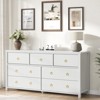6 Dresser for Bedroom, 47.2" Wide Dresser, Modern Wide Drawer Dresser with Storage, Wooden Closet Dressers Chest of Drawers Freestanding - 2 of 4