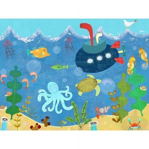 Oopsy Daisy's Underwater Submarine Canvas Wall Art - Size 24x18 - 1 of 1