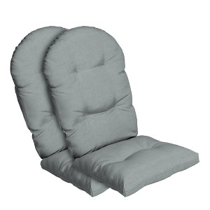 ARDEN Outdoor Plush Modern Tufted Rocking Chair Cushion, Set of 2, 20 x 18, Water Repellent, Fade Resistant - 1 of 4