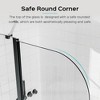 Sleek Frameless Shower Enclosure for Bathtubs, 6mm Thick SGCC Safety Tempered Glass, Pivot-style Tub Shower Door - 4 of 4