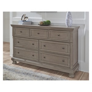 Lettner Dresser Light Gray - Signature Design by Ashley: Traditional 7-Drawer Storage - 1 of 4