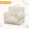 Kids Bean Bag Chair, Comfy Toddler Chair with Plush Bear, Toddler Bean Bag Sofa for Boys and Girls, Soft Corduroy Cover Lazy Sofa - 3 of 4