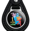 Sesame Street Sesame Street 1st Birthday Black Leather Keychain - 3 of 4