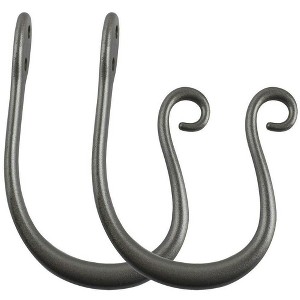 Zinc Curl Drapery Holdback - 6 Finishes - 1 of 1