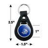 Southern Wesleyan University Primary Logo Black Leather Keychain - 2 of 4