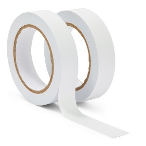 Stockroom Plus 2 Rolls Floor Tape for Classroom 1-Inch x 36 Yards for Gym Floor, Marking Vehicles, Warehouse Grid Lines, 0.16mm, White - 1 of 4