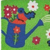 Jellybean Bluebirds & Watering Can Doormat – 20"x30" Indoor/Outdoor, Washable, Nature-Inspired Entry Mat - 2 of 3