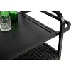 VYNXARIA Outdoor Wicker Bar Table - Versatile Serving Cart with Ice Bucket & Lockable Wheels - 2 of 4