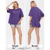 EXLURA Womens Summer Oversized T Shirts Casual Short Sleeve Loose Maternity Tops Crewneck Tunic Plus Gym Workout Top - 4 of 4