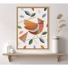 Kate & Laurel All Things Decor 18"x24" Sylvie Cardinal with Fall Leaves Framed Canvas Wall Art by Carey Copeland - 2 of 4