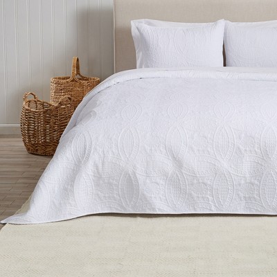 Great Bay Home Pinsonic Medallion Reversible Quilt Set With Shams