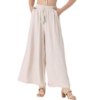 Allegra K Women's Faux Suede High Waisted Elastic Slim Casual