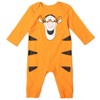 Disney Winnie the Pooh 101 Dalmatians Lion King Mickey Mouse Minnie Mouse Baby Snap Coverall and Hat Newborn to Infant - 3 of 4