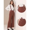 INSPIRE CHIC Women's Casual Office Adjustable Straps Wide Leg Jumpsuits - 2 of 4