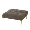 NicBex Single Sofa Bed Convertible Futon Sofa with Gold Metal Legs for Apartments or Studios - 2 of 4