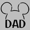 Men's Mickey & Friends Dad Line Ears T-Shirt - 2 of 3