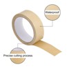 Unique Bargains Paper Adhesive Packing Tape for Masking Sealing Brown 3 Pcs - 4 of 4