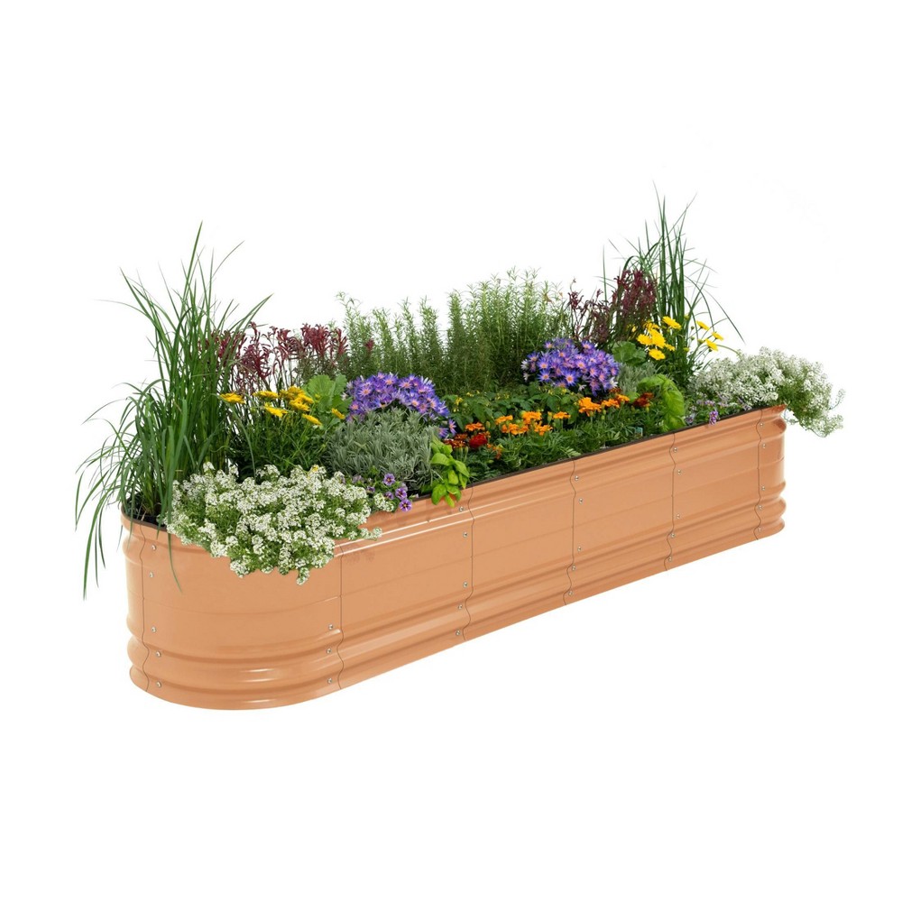 Photos - Flower Pot Vego Garden 9-in-1 Novel Modular Rectangular Metal Outdoor Raised Garden B