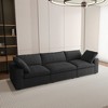 120.45" Cloud Modular Sectional Sofa with Thick Cushion, Minimalist Convertible Couch Deep Seat Couches for Living Room Sofa Sets - 2 of 4