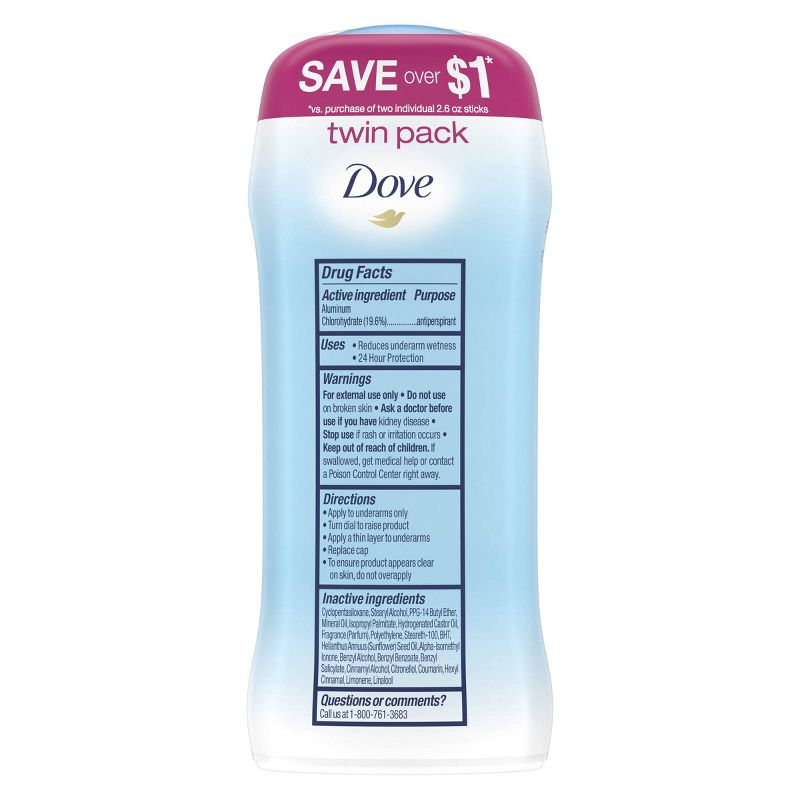 Dove Beauty Powder 24-Hour Invisible Solid Antiperspirant & Deodorant Stick, 4 of 11
