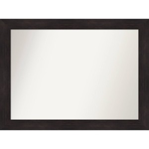 Amanti Art 44"x33" Non-Beveled Espresso Wall Mirror: Modern Decor, Includes Mounting Hardware - 1 of 4