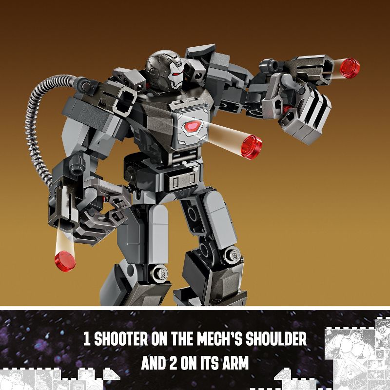 LEGO Marvel War Machine Mech Armor Building Toy 76277, 6 of 8
