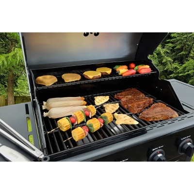 Kenmore Black 4-Burner Propane Gas Grill with Side Burner