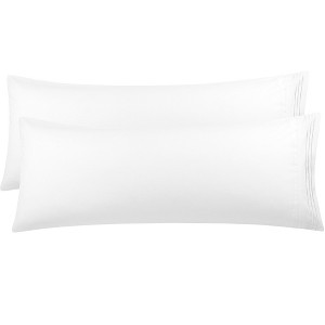 PiccoCasa Brushed Microfiber Envelop Closure Body Breathable Embroidery Pillowcases 2 Pcs - 1 of 4