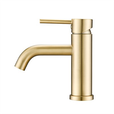 OUTSUPPLY Bathroom Sink Faucets, Bathroom Faucet Single Hole, Modern Bathroom Sink Faucet Vanity Bathroom Faucet