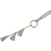 INSPIRE CHIC Women's Woven Braided Rope Tassels Chain Skinny Boho Waist Belts 1 Pc - 2 of 4