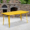 Flash Furniture Commercial Grade 31.5" x 63" Rectangular Metal Indoor-Outdoor Table - image 2 of 2