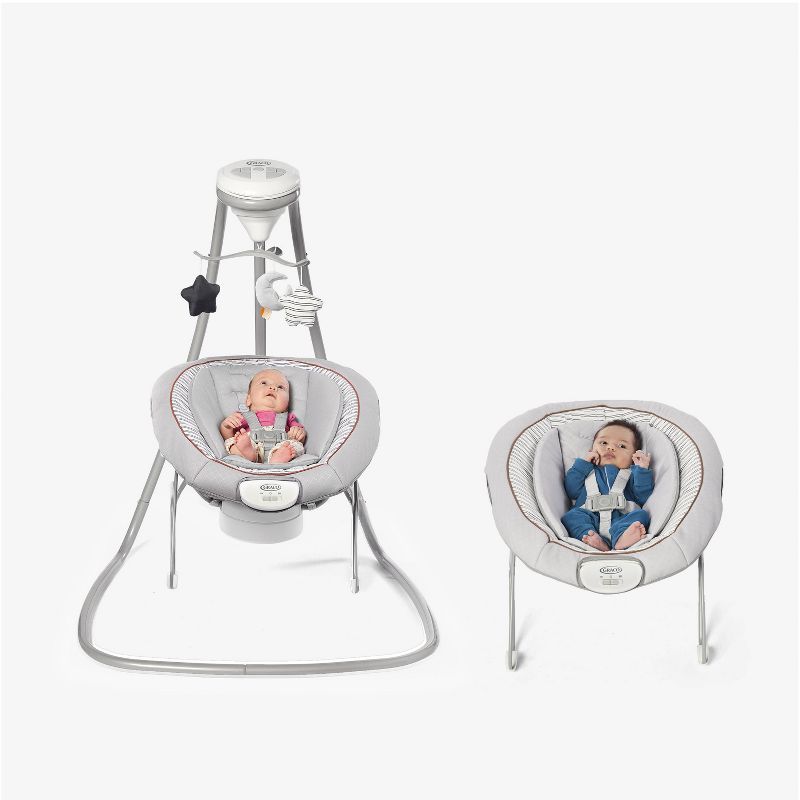 Graco DuetConnect Deluxe Multi-Direction Baby Swing and Bouncer - Britton, 3 of 11