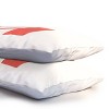 Deny Designs King April Lane Art Block Red Monogram H Microfiber Printed Pillow Sham - 3 of 3