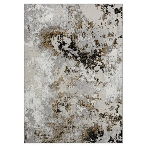 Luxe Weavers Modern Abstract Area Rug High Low Texture - 1 of 4