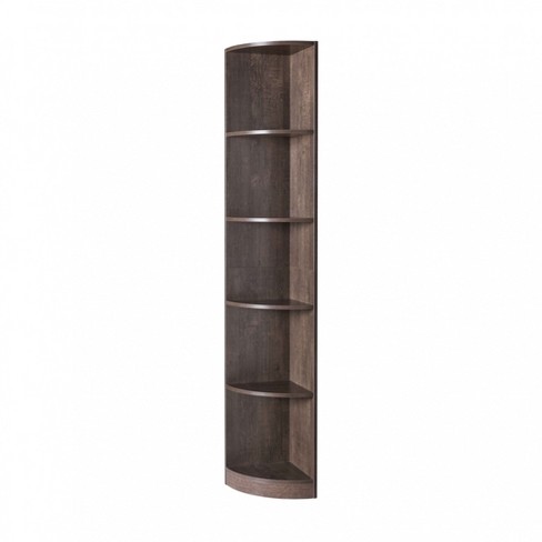 Fc Design 5 Tier Corner Bookcase Wooden Display Shelf Storage Rack  Multipurpose Shelving Unit In Red Cocoa Finish : Target