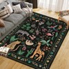 Coolmee  Machine Washable Modern Area Rug, Stain Resistant, Non Slip Rugs for Living Room, Bedroom, Hallway, Entryway & OfficeKhaki - 4 of 4