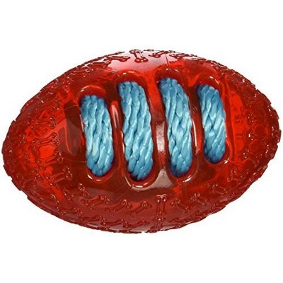 Multipet Dog Lucent TPR Rubber Sports Football with Laces for Dogs
