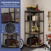 Tangkula 4-Tier Adjustable Garage Storage Utility Rack Corner Shelving Unit for Warehouse - 4 of 4