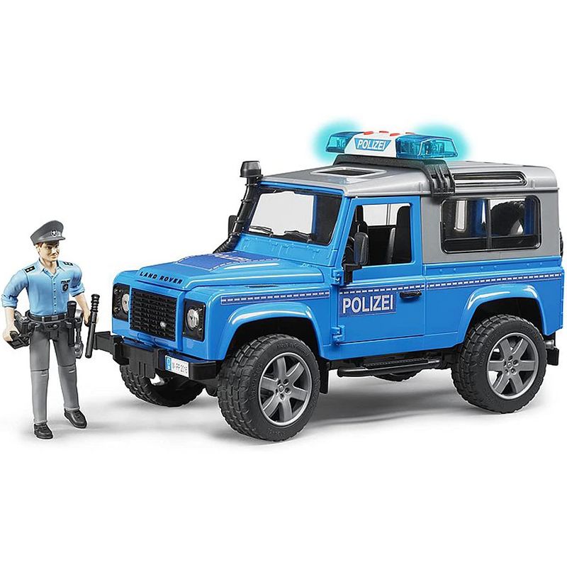 Bruder Land Rover Police Vehicle with Policeman Action Figure, 1 of 7