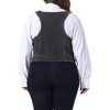 Agnes Orinda Women's Plus Size Fashion Retro Sleeveless Button-Up Jean Denim Vests - 4 of 4