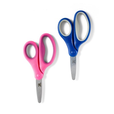 2ct Kids' Scissors Blunt Tip Pink/Blue - up & up