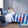 Twin Reversible Walter the Whale Blue Bed and Sheet Set - image 3 of 4