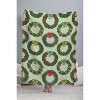 Sabine Reinhart Christmas Wreaths 56"x46" Woven Throw Blanket - Deny Designs - 3 of 4